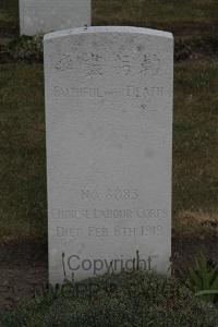 Les Baraques Military Cemetery Sangatte - Ch'en Yu Fa, 